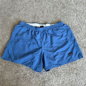 Patagonia Women's Light Blue Elastic Shorts SIZE LARGE